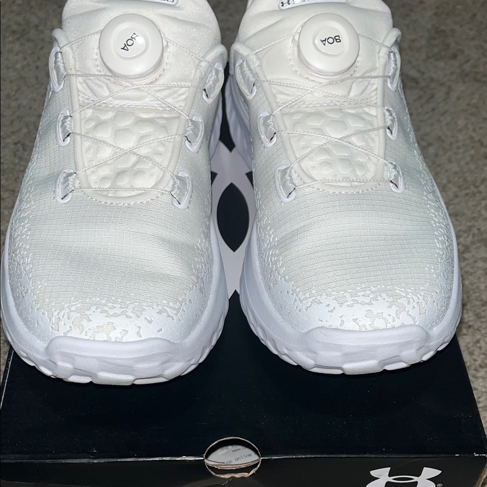Under Armour White slip speed mega tiptop sneakers - Picture 3 of 8